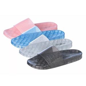 Glutter Jelly Slides✨ 🖤💗💙 SIZES 6-11